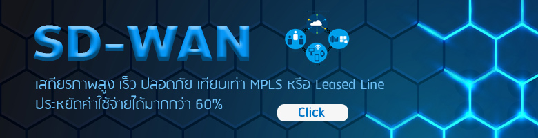 SD-WAN เสถียรกว่า เร็วกว่า ปลอดภัยกว่า ในการใช้งานอินเทอร์เน็ต